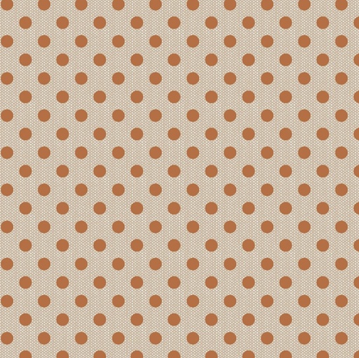 [TIL-1600-78] Creating Memories Woven Polkadot Ginger By Tonne Finnanger For Tilda Fabrics 