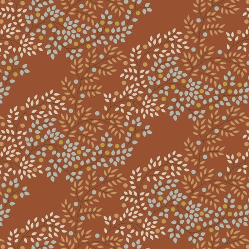 [TIL-1301-40] Creating Memories Berrytangle Copper By Tone Finnanger For Tilda Fabrics