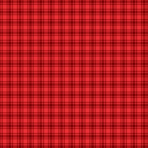 [WP-33895-333] Cardinal Cozy Plaid Red By Nancy Mink For Wilmington Prints 