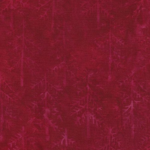 [IB-12233-3370] Peppermint Sprinkles Batik Pinetrees Red Cardinal From Island Batik 