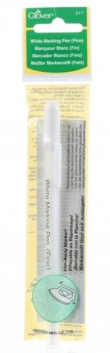 [CLOV-517] Water Soluble or Iron Off White Marking Pen from Clover