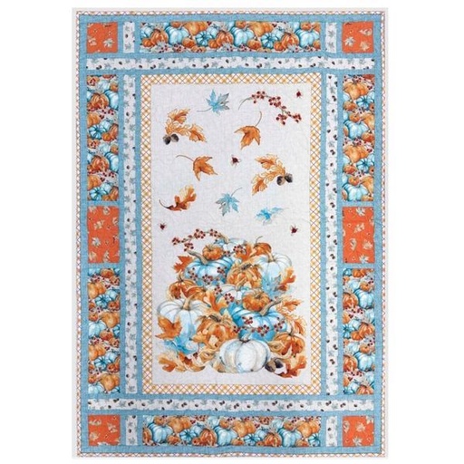 [PP-PumpkinKissesQuil] Pumpkin Kisses Quilt Kit From Henry Glass