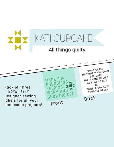 [KC-255] Made For Snuggling Sew In Labels From Kati Cupcake