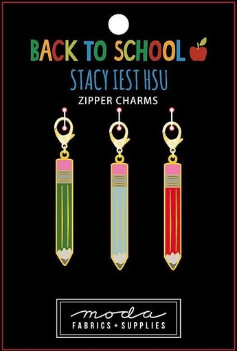 [MOD-SIH-168] Back To School Zipper Charms By Stacy Iest Hsu For Moda 