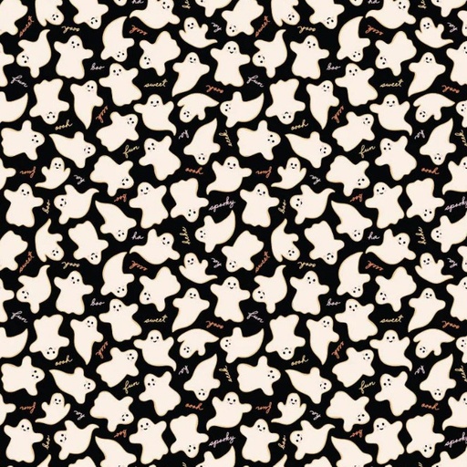 [PPC-POCST-24307] Sweet Tooth Eek's & Boo's Black from Poppie Cotton