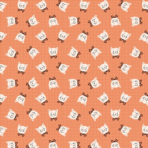 [PPC-POCST-24309] Sweet Tooth Kitty Box Orange from Poppie Cotton