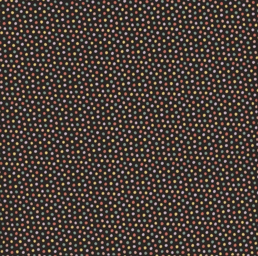 [PPC-POCST-24313] Sweet Tooth Sugar Dots Black from Poppie Cotton