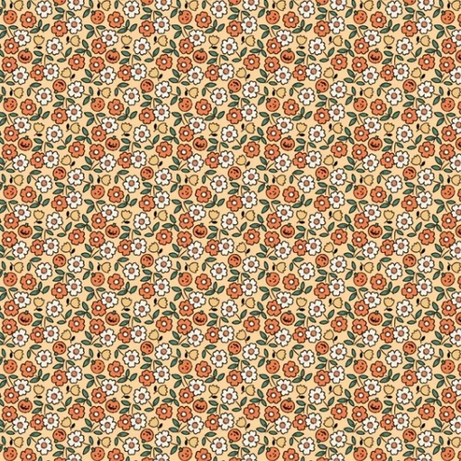 [PPC-POCST-24321] Sweet Tooth Blossoms Yellow from Poppie Cotton