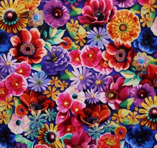 [KAF-22073-205] Night Owls Floral Multi from Robert Kaufman