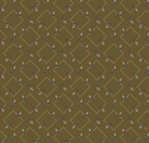 [WF-53824-18] Garden Tale Diamond Floral Aged Bronze from Windham Fabrics