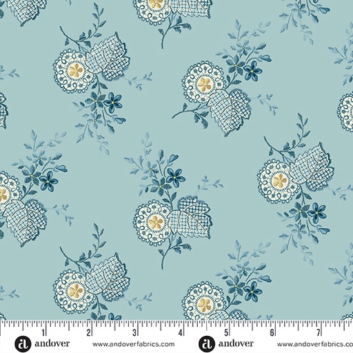 [AND-1165-B] Beach House Plumeria Powder by Edyta Sitar of Laundry Basket Quilts for Andover Fabrics