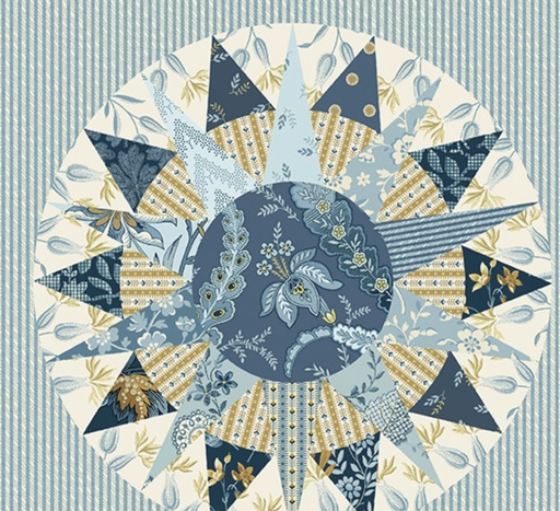 [AND-1178-LB] Beach House Marine Compass Multi by Edyta Sitar of Laundry Basket Quilts for Andover Fabrics