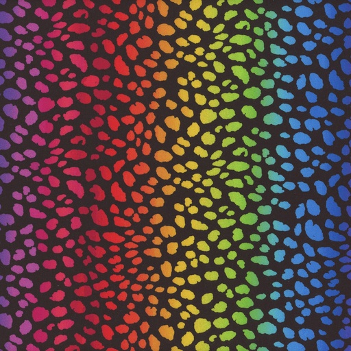 [TTR-3036-MULTI] Wildcat Animal Skin Rainbow designed by Chong A Hwang for Timeless Treasures