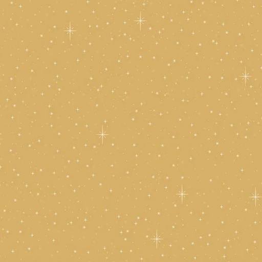 [RB-15046-GOLD] Christmas Wishes Starry Sky Gold from Riley Blake