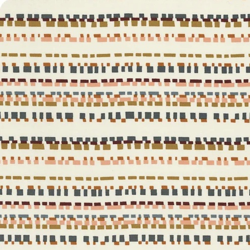 [MOD-45606-11] Folk Lore Playful Stripes Eggshell from Moda