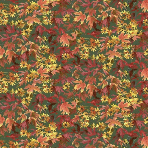 [PB-5580-G] Autumn Retreat Leaves Green from P&B