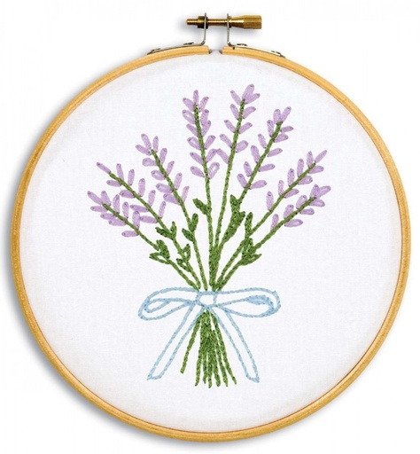 [JD-4096-791] Lavender Hand Embroidery Kit from Jack Dempsey Inc