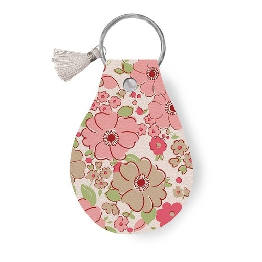 [RB-STLR-37637] Mercantile Leather Circle Keychain by Lori Holt for Riley Blake Designs