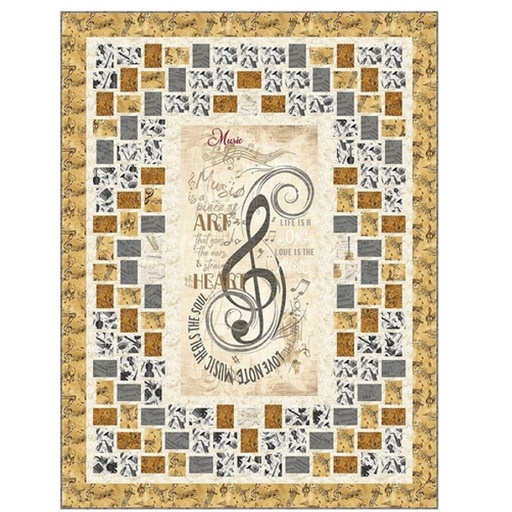 [PP-SurroundedbyMusic] Surrounded By Music Quilt Kit