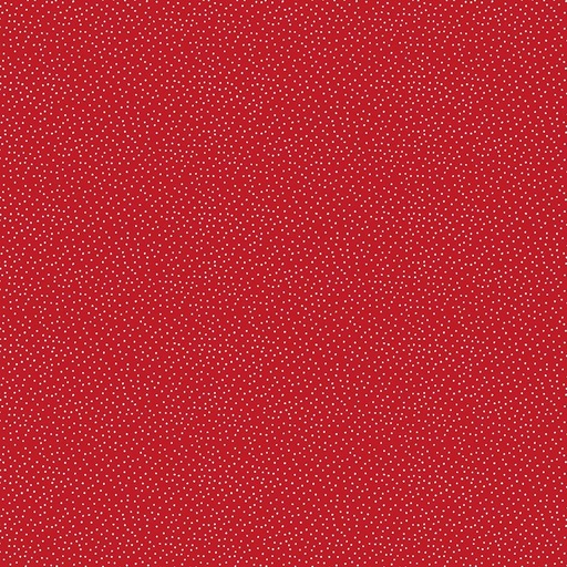 [TTR-3105-Red] Garden Redwork Red White Dots from Timeless Treasures