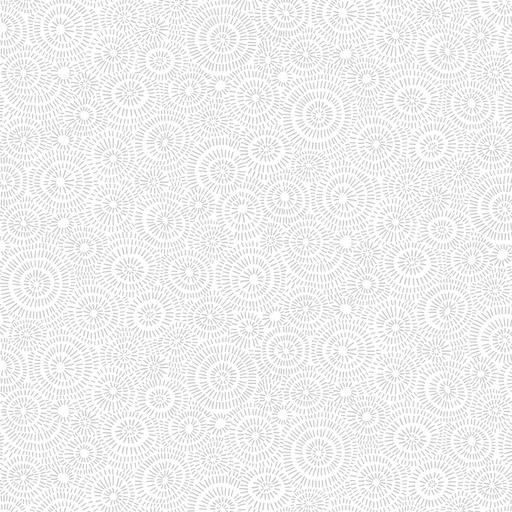 [TTR-3104-White] Garden Redwork White Geo Dotted Circles from Timeless Treasures