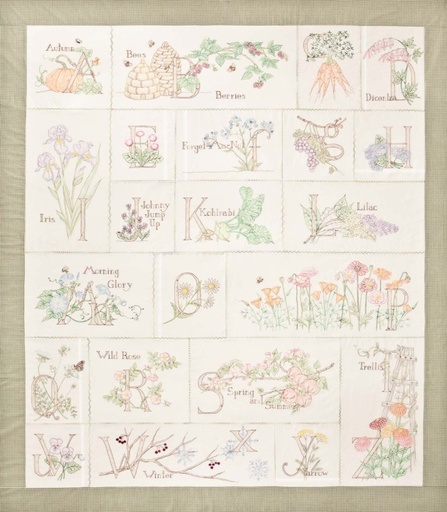[CAH-592] A Gardener's Alphabet Quilt Block of the Month- Complete Set