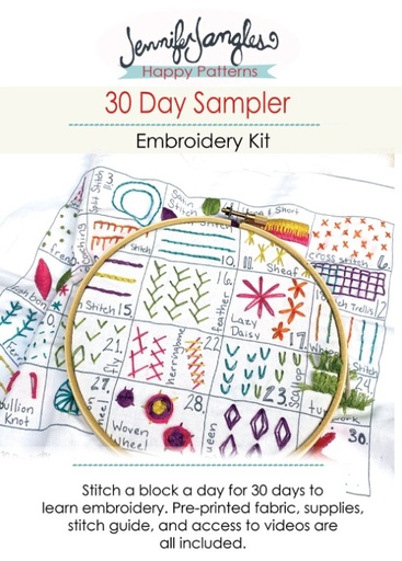 [KT-5937] 30 Day Sampler Embroidery Class Volume 1