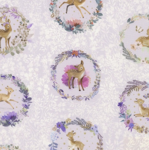 [KAF-22715-23] Deer Wilds Deer Portraits Lavender