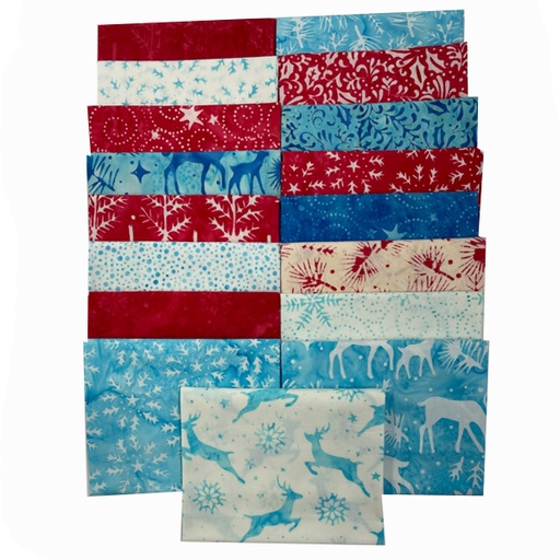 [PP-PeppermintFQB] Peppermint Fat Quarter Bundle from Island Batik