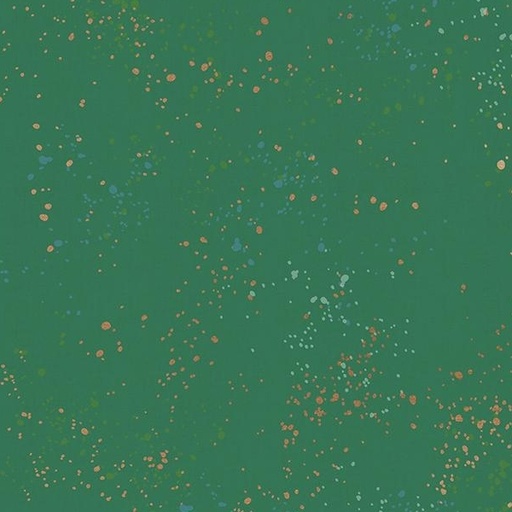 [MOD-RS5027-74M] Speckled Metallic Emerald Green by Rashida Coleman Hale for Ruby Star Society