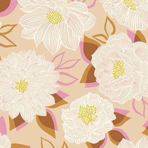 [MOD-5143-12] Favorite Flowers Blooming Cream from Moda