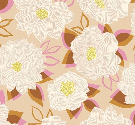 [MOD-5143-12] Favorite Flowers Blooming Cream from Moda