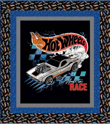 [RB-KT-15300] Hot Wheels Quilt Kit
