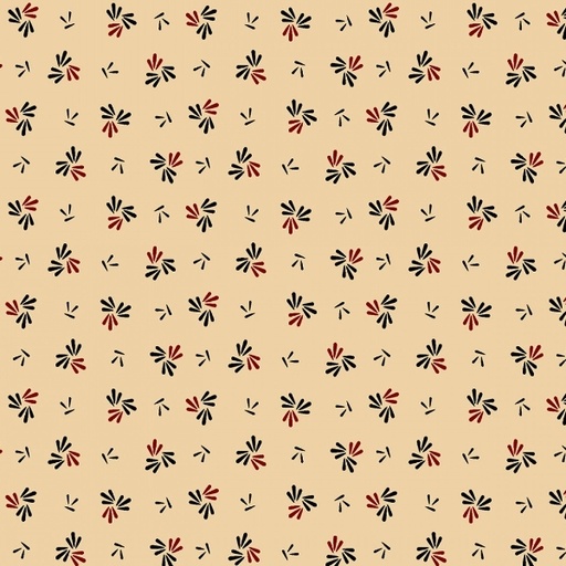 [MB-170872-TAN] Strawberry Emery Petal Pusher Tan by Pam Buda for Marcus Fabrics