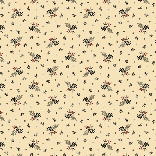 [MB-170871-CRM] Strawberry Emery Leafy Shade Cream by Pam Buda for Marcus Fabrics