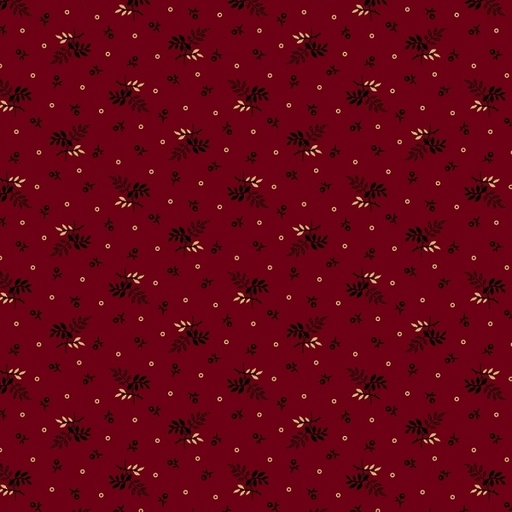 [MB-170871-RED] Strawberry Emery Leafy Shade Red by Pam Buda for Marcus Fabrics