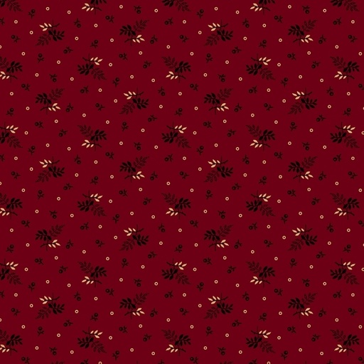 [MB-170871-RED] Strawberry Emery Leafy Shade Red by Pam Buda for Marcus Fabrics