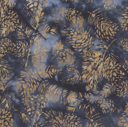 [HOF-2568-92] Autumn Sunsets Bali Batik Pinecones Slate from Hoffman