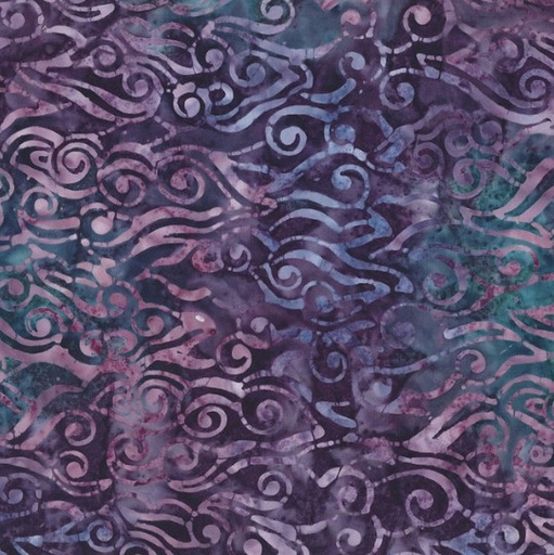 [WP-22283-643] Violet Crush Swirly Waves Dark Purple from Wilmington Prints