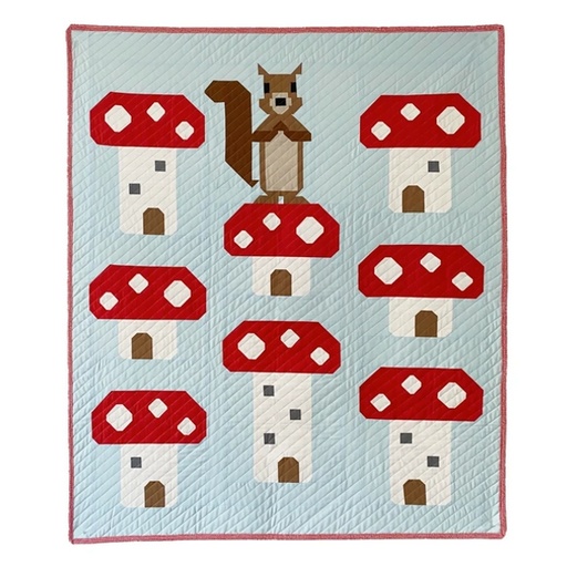 [PP-MushroomKingQuilt] Mushroom King Quilt Kit