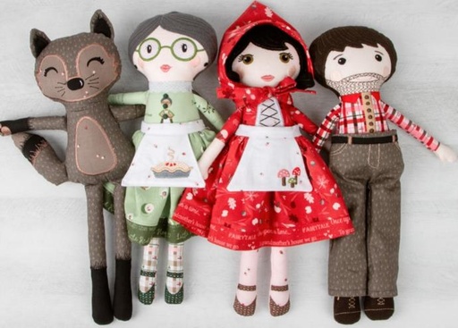 [PP-RedRidingFriendsK] Red Riding Hood & Friends Fabric Kit
