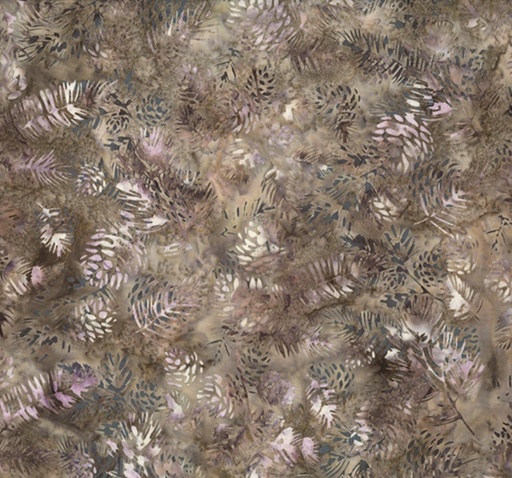 [HOF-2568-80] Bali Batiks Winter Floral Taupe from Hoffman