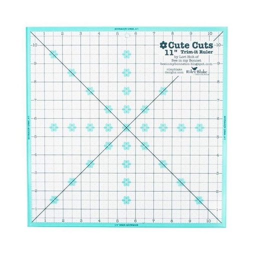 [RB-STTI-38656] Cute Cuts Trim-it Ruler 11" x 11" from Lori Holt