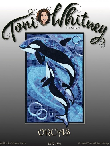 [TWD-O044-TW] Orcas Wall Hanging Pattern from Toni Whitney