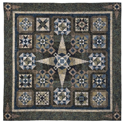 [PP-StormySeaQuiltK] Stormy Sea Quilt Kit by Wing and a Prayer for Timeless Treasures