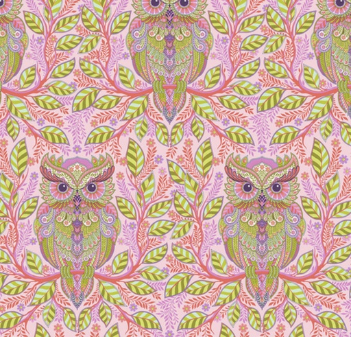 [FR-PWTP244-HNY] Full Moon Forest II Hootie Patootie Honey by Tula Pink for Free Spirit