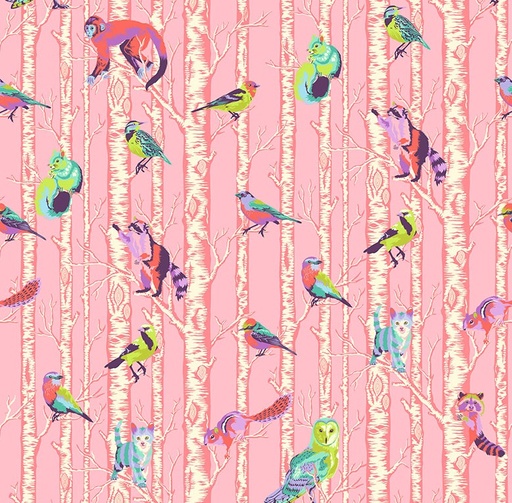 [FR-PWTP245-HNY] Full Moon Forest II Family Tree Honey by Tula Pink for Free Spirit Fabrics