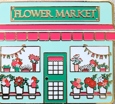[FLT-FM-NM] Flower Market Magnetic Needle Minder from Flamingo Toes