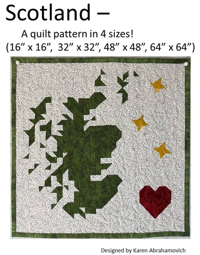 [QVT-SCT-PAT] Scotland Quilt Pattern by Karen Abrahamovich