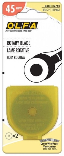 [OLFA-RB45-2] Olfa 45MM Rotary Blades, 2 Pack